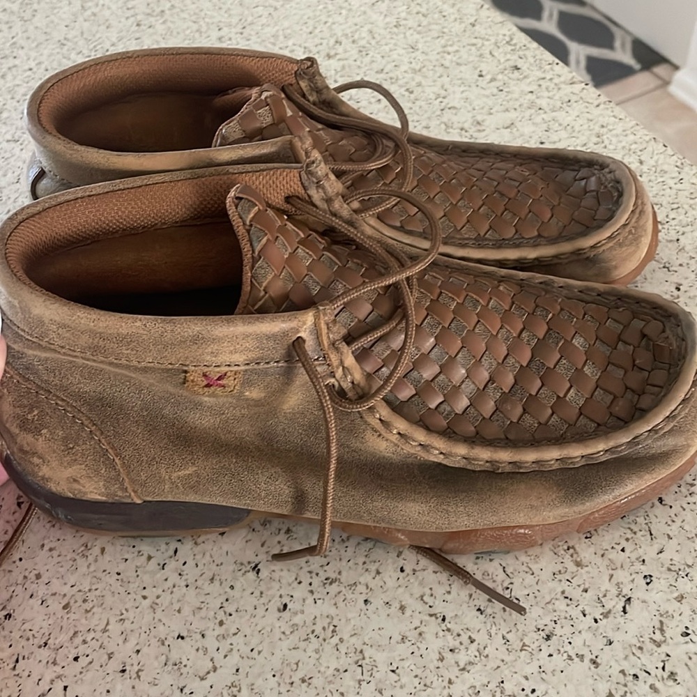 Boys twisted X moccasins